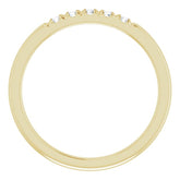 14K Yellow 1/6 CTW Natural Diamond French-Set Anniversary Band